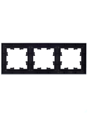 BRITE Рамка 3-местная РУ-3-БрЧ черный | код BR-M32-K02 | IEK фото 4