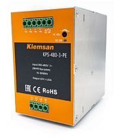 Источник питания трехфазный, KPS-480-3-P, 3 Ph 24V 20A P | код 0.0.0.6.18059 | KLEMSAN