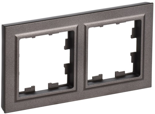 BRITE Рамка 2-местная IP44 РУ-2-БрТБ-44 темная бронза | код BR-M22-44-K45 | IEK BRITE Рамка 2-местная IP44 РУ-2-БрТБ-44 темная бронза | код BR-M22-44-K45 | IEK