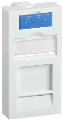 ITK Вставка 45х22,5мм для 1 модуля Keystone Jack с маркером | код CS6-11M | IEK ITK Вставка 45х22,5мм для 1 модуля Keystone Jack с маркером | код CS6-11M | IEK