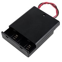 Батарейный отсек 4хАА (с проводами, закрытый) | код 16-0826-9 | REXANT