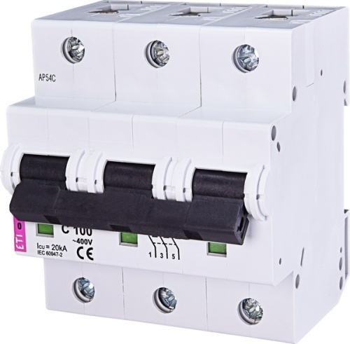 Автоматический выключатель ETIMAT 10 3p C 100А (20 kA) | код 002135732 | ETI Автоматический выключатель ETIMAT 10 3p C 100А (20 kA) | код 002135732 | ETI