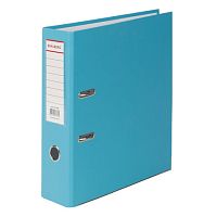 Папка-регистратор BRAUBERG с покрытием из ПВХ, 80 мм, с уголком, бирюзовая (удвоенный срок службы), 227198 | код 227198 | BRAUBERG