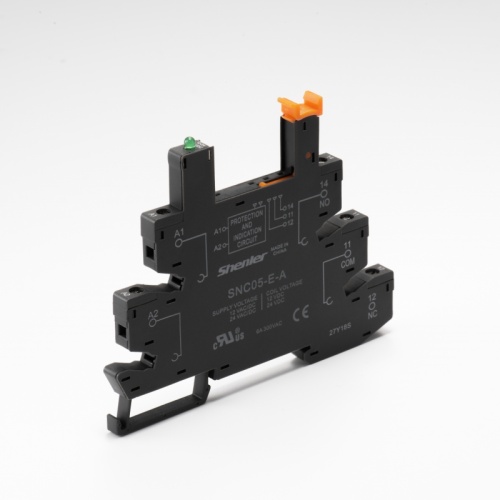Колодка для реле RNC, 12-24VDC, винт | код SNC05-E-A | Shenler