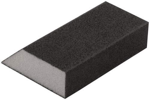 Губка шлифовальная угловая 100х70х25мм Р 240 средняя жесткость алюм./оксидная FIT 38377 фото 2