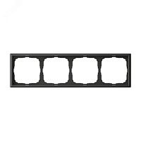 Рамка 4-м ArtGallery универс. базальт | код GAL001404 | Systeme Electric