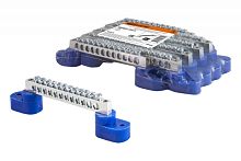 Шина N нулевая 6х9мм на двух угл. изоляторах 6 групп TDM | код SQ0801-0401 | TDM