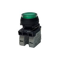 Выключатель Briswik КЕ 171/5м -Л 24В зеленый 0но+1нз цилиндр с подсветкой IP66 УХЛ2 10А | код aZ-EB-6Ai-3312 | Briswik