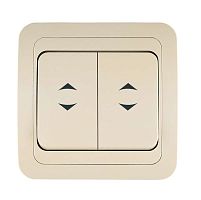 Выключатель проходной 2-кл. СП Mimoza 10А IP20 крем./крем. Makel 25026