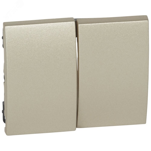 Клавиша двойная Galea Life титан | код 771412 | Legrand Клавиша двойная Galea Life титан | код 771412 | Legrand