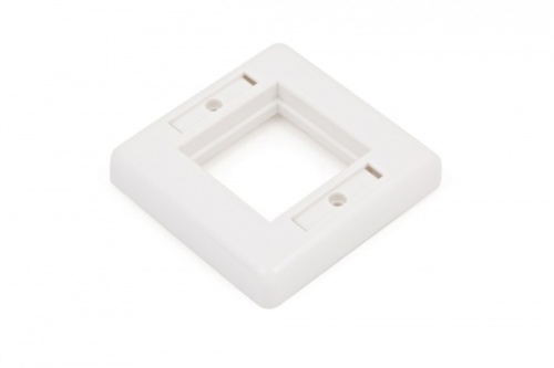 Панель лицевая 80х80мм для модулей 45x45 (аналогов Mosaic), Hyperline FP-M45-2-WH | код 16287 | Hyperline