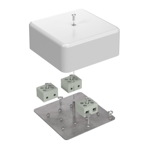 Коробка огнестойкая для кабель-канала 40-0470-FR10.0-6 Е15-Е120 103х103х45 RAL9003 (22 шт/кор) Промрукав | код 40-0470-FR10.0-6 | ПРОМРУКАВ