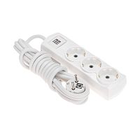 Удлинитель PREMIUM 3 гнезда, 3м, 3х1,5мм?, с/з, 2 USB, белый REXANT | код 13-4110 | REXANT