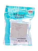 Переключатель проходной 1-кл. СП Vesna механизм крем.