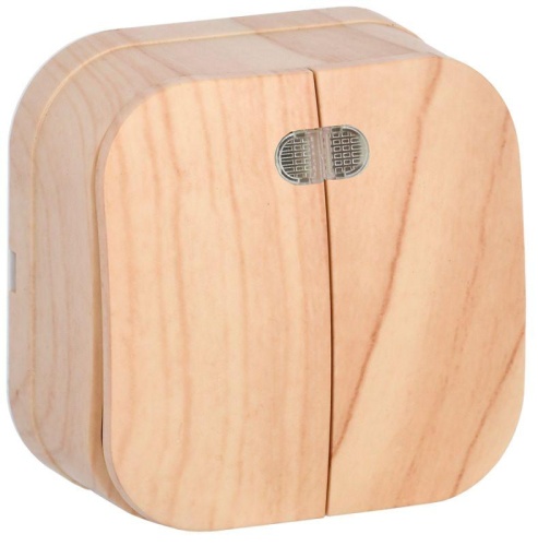 Выключатель 2-клавишный для открытой установки с индикацией ВС20-2-1-ХС 10А GLORY сосна | код EVH21-K34-10 | IEK