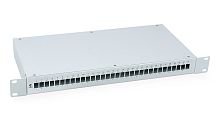 Cabeus FO-19-32SC Кросс бокс оптический 19 на 32 SC (LC duplex) со сплайс-кассетой и КДЗС (без пигтейлов и проходных адаптеров) | код 7935c | Cabeus