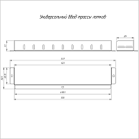 Универсальный ввод трассы лотков 500х100 | код PR16.1033 | Промрукав