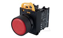 Кнопка плоская PB3E, красная, с фиксацией, без подсветки, 1NC, 6A 230VAC/24VDC, 22mm, IP65 | код PB3E-FT0S01S00/R00 | АРТ