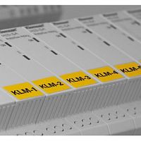 808 507, KCIP-Y 9X50, Этикетка виниловая, 9x50мм, Желтый, Размер карты 116x165мм | код 0.0.0.8.08507 | KLEMSAN