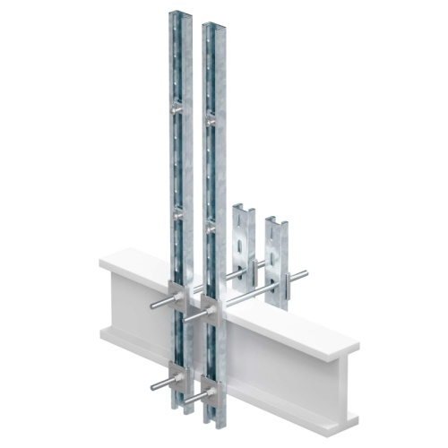 Обжимной комплект монтажных профилей тип 2 , обхват конструкции габаритами 350 на 440 мм , высота подвесной рамы-профиля 1000 мм , д | код EX-E2TRF040510 | DKC Обжимной комплект монтажных профилей тип 2 , обхват конструкции габаритами 350 на 440 мм , высота подвесной рамы-профиля 1000 мм , д | код EX-E2TRF040510 | DKC