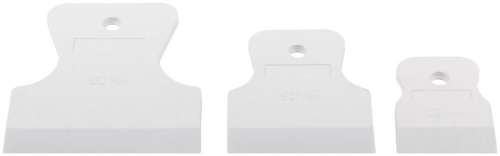 Набор шпателей резиновых 40/60/80мм, белые | код 6853 | FIT фото 5