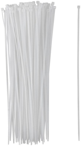 Хомут для проводов 3.6х300мм нейлон. бел. (уп.100шт) FIT 60371 фото 2