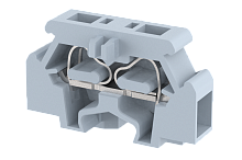 Миниклемма проходная пружинная 2,5 мм2 на 2 подключения, монтаж на панель, хаки MCT2.5NV(K) | код 2402430006 | Elmex