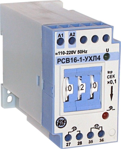 Реле времени РСВ-16-1 0,1…100мин 110-220В | код A8120-76918440 | ВНИИР Реле времени РСВ-16-1 0,1…100мин 110-220В | код A8120-76918440 | ВНИИР