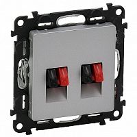 Аудио-розетка VALENA LIFE, алюминий | код. 753678 | Legrand