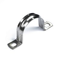 Скоба металлическая двухлапковая СМД(INOX) d38-40 мм (10шт/200шт уп/кор) Промрукав | код PR08.20752 | ПРОМРУКАВ