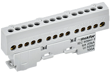 TEKFOR Шина L фаза изолированная на универсальном держателе 6х9-14-Ср IEK | код TF-NN10-14-KL-K03 | IEK