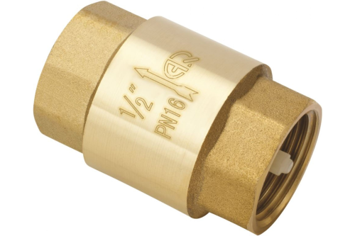 Клапан обратный с пластиковым сердечником ВВ 1/2 | код 2342 | AQUALINK Клапан обратный с пластиковым сердечником ВВ 1/2 | код 2342 | AQUALINK