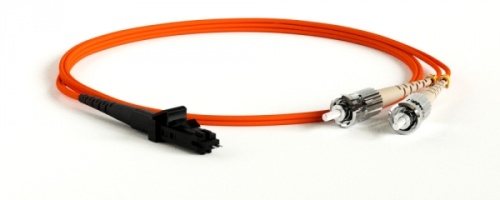 Патч-корд волоконно-оптический (шнур) MM 62.5/125 ST-MTRJ(папа) 2 мм duplex LSZH 3 м, Hyperline FC-D2-62-MTRJM/PR-ST/PR-H-3M-LSZH-OR | код 28279 | Hyperline