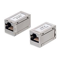 Cabeus CA-8p8c-C6-SH Проходной адаптер, RJ45-RJ45 (8p8c), категория 6, экранированный | код 9678c | Cabeus