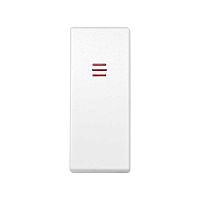 Клавиша узкая с индикатором для 75201-, 75253-, 75150-69, S82C, белый | код 82011-60 | Simon