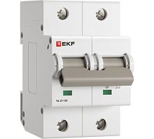 Автоматический выключатель ВА 47-125 2P 16А (D) 15кА PROXIMA EKF | код mcb47125-2-16D | EKF