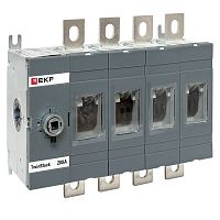 Рубильник 200A 4P без рукоятки управления TwinBlock EKF | код tb-s-200-4p | EKF