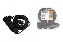 Удлинитель-шнур силовой каучук, КГ, IP44, 3 гнезда с/з, 3500 Вт, 40 м Народный | код SQ1307-0229 | TDM НАРОДНЫЙ