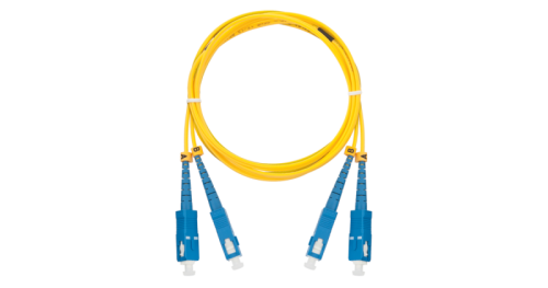 Шнур NIKOMAX волоконно-оптический, соединительный, одномодовый 9/125мкм, стандарта OS2, SC/UPC-SC/UPC, двойной, LSZH нг(A)-HFLTx, 2мм, желтый, 5м | код NMF-PC2S2C2-SCU-SCU-005 | NIKOMAX