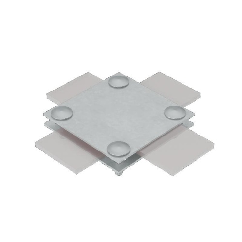 Соединитель крестообразный 2XS-B40 CU для полосы до 40мм с 2 пластинами медь КМ MA0044