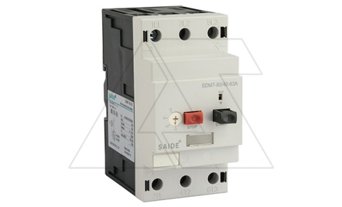 Авт. выключатель SDM7-80-63, 3P, In=63A, 690VAC, Icu=15kA, Ie=40_63A, Ii=12In, CLASS 10A, управление кнопками | код SDM7-80-63 | SAIDE Авт. выключатель SDM7-80-63, 3P, In=63A, 690VAC, Icu=15kA, Ie=40_63A, Ii=12In, CLASS 10A, управление кнопками | код SDM7-80-63 | SAIDE