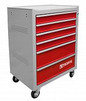 TT6GR-R Тележка инструментальная 6-ти полочная (серая с красными ящиками) | код TT6GR-R | Thorvik