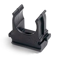 Крепёж-клипса для труб черная д16 (100шт/2000шт уп/кор) Строитель | код PR13.0394| ПРОМРУКАВ