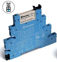 Интерфейсный модуль (сборка 34.51.7.060.5010 + 93.01.0.060), электромеханическое реле, 1CO 6A, контакты AgNi+Au, питание 60В AC/DC, категория защиты IP20, винтовые клеммы | код 385100605060 | FINDER