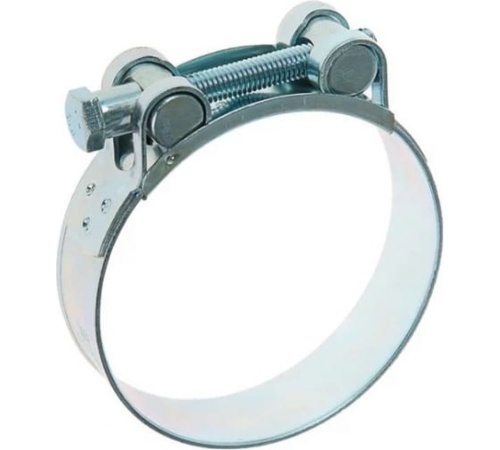 Хомут ленточный с болтом 52-55 W1 оцинкованная сталь 2.1 52-55/20 ГОСТ 28191-89 | код SIL52-55RB41 | Мир хомутов