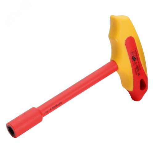 Ключ диэлектрического торцевой Т-образный Профи 10 мм | код 73229 | КВТ