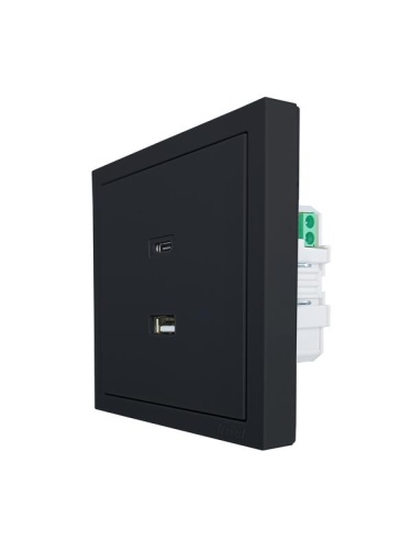 ZIMA Розетка TC+ USB разъем черный бархат LEZARD | код 704-4288-192TC | LEZARD фото 5 ZIMA Розетка TC+ USB разъем черный бархат LEZARD | код 704-4288-192TC | LEZARD фото 5