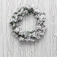 Заснеженный еловый венок NEON-NIGHT 30 см, ПВХ | код 307-146 | NEON-NIGHT