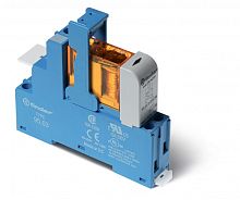 Интерфейсный модуль (сборка 40.31.7.012.0000 + 99.02.9.024.99 + 95.03SMA), электромеханическое реле, 1CO 10A, контакты AgNi, питание 12В DC (чувствит.), категория защиты IP20, винтовые клеммы, металлическая клипса, LED + диод | код 483170120050SMA (