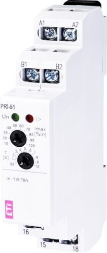 Реле контроля потр. тока PRI-51/16 (1,6..16A) (1x8A_AC1) | код 002470019 | ETI